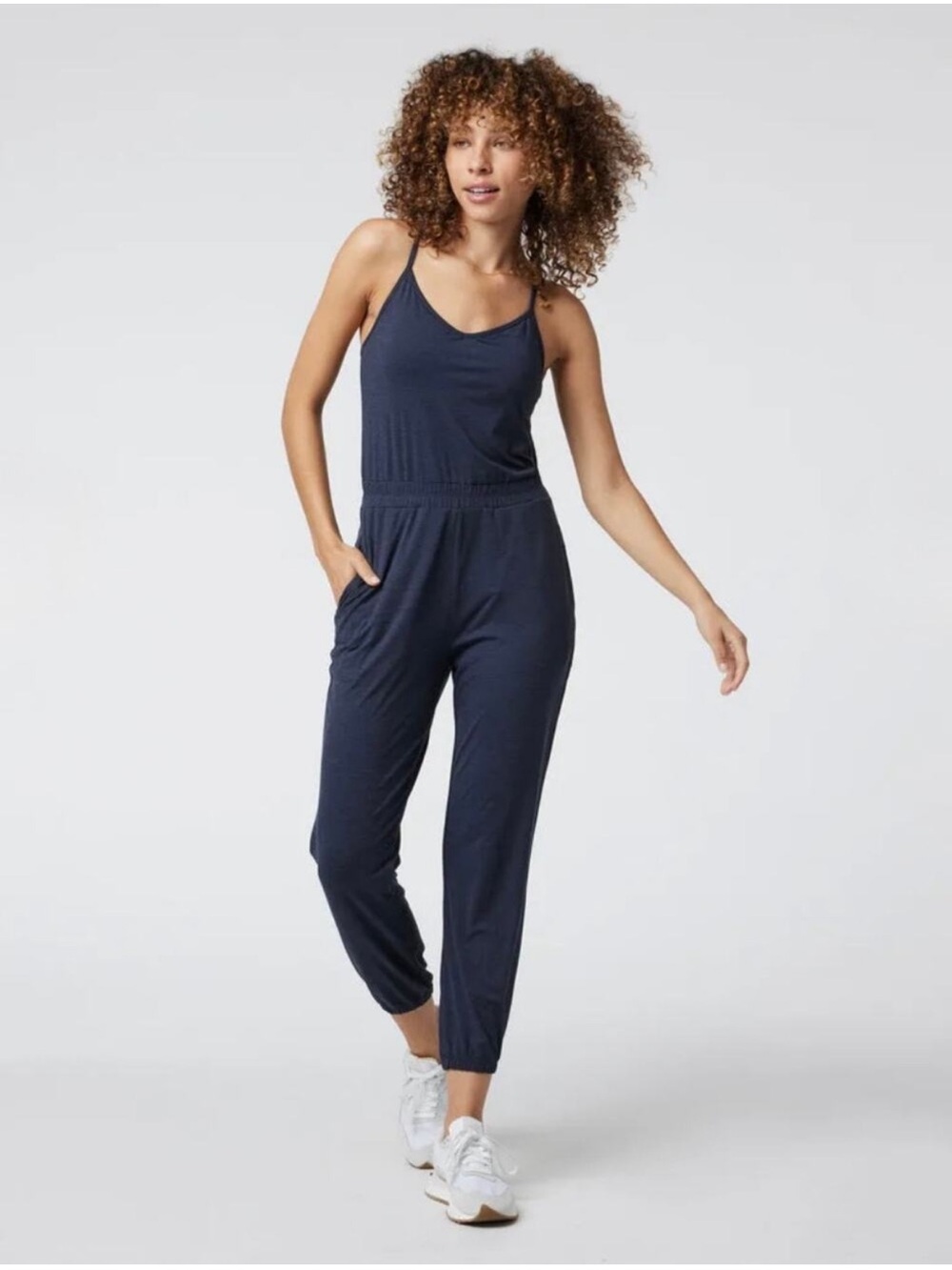 Vuori Womens Jumpsuit Lux Jogger - Midnight Heather - Gray - Size M